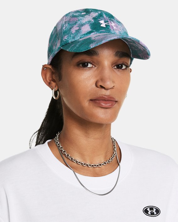 หมวก UA SportStyle Printed Adjustable สำหรับผู้หญิง in Blue image number 2